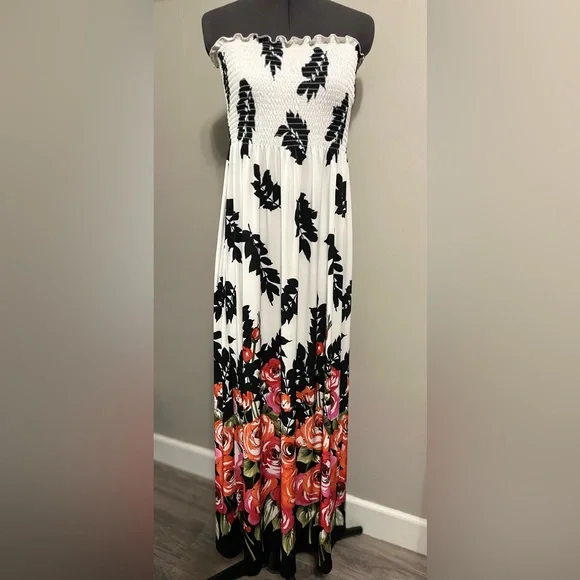 crop maxi dress Spiral Asymmetric Zip Maxi Dress XS / Black